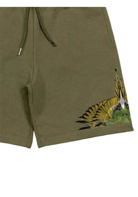 Bermuda bambino verde in cotone MARCELO BURLON | BBE020VERDE